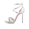 Christian Louboutin Monocronana in Silver - Lyst