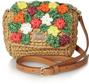 Dolce & Gabbana Miss Kate Raffia Shoulder Bag - Lyst