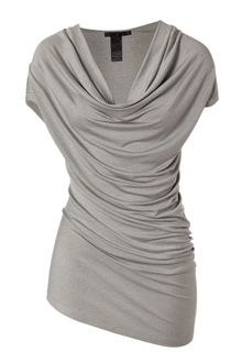 Donna Karan New York Hemp Draped Top - Lyst