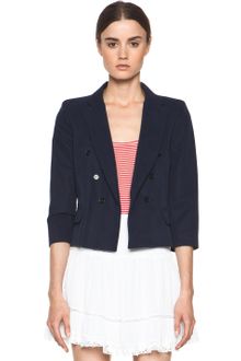 Etoile Isabel Marant Andrew Slouchy Cotton Drill Jacket in Marine - Lyst