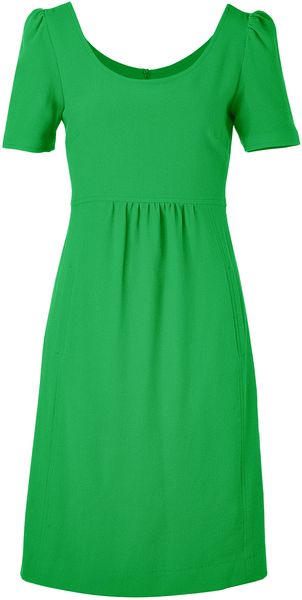 Goat Apple Green Woolcrepe Dress - Lyst