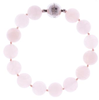LK Bennett Rose Quartz Semi Precious Bracelet - Lyst