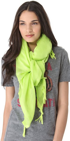Love Quotes Knotted Tassel Scarf - Lyst