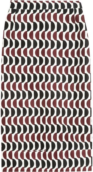 Marni Printed Cotton Skirt - Lyst
