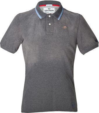 Parajumpers Grey Cotton St Lawrence Polo Shirt - Lyst