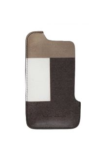 Rick Owens Printed Leather Iphone Holder Beige - Lyst