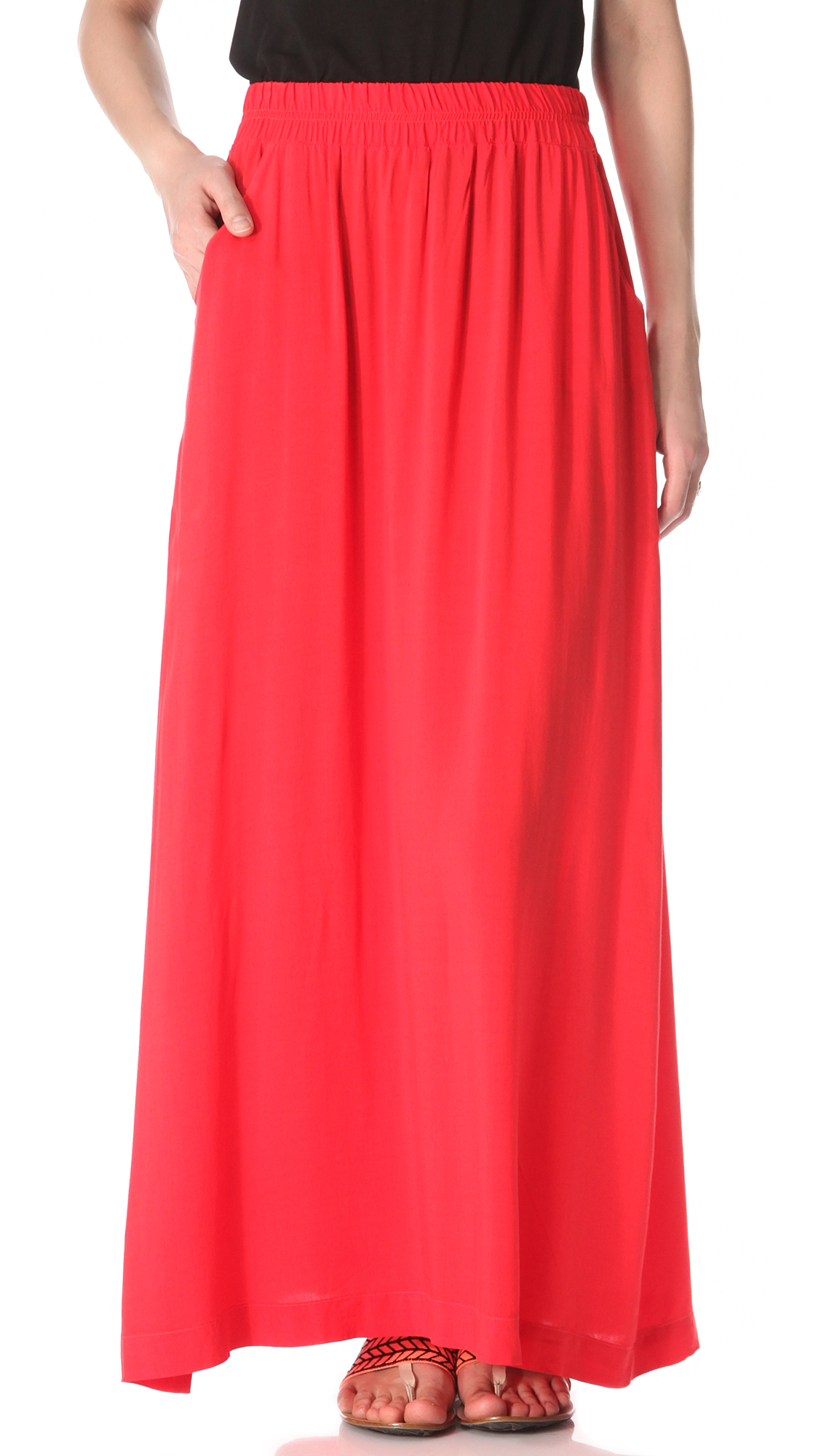 splendid glimpse maxi skirt