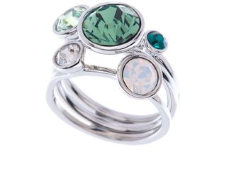 Ted Baker Jackie Green Jewel Stack Ring - Lyst