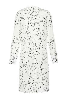 Tibi Dress on Tibi Starfish Print Shirt Dress In White   Lyst