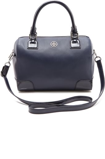 Tory Burch Robinson Middy Satchel - Lyst