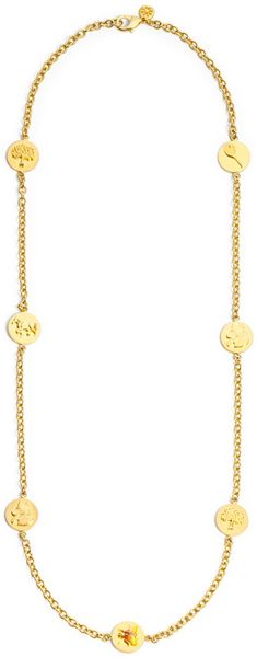 Tory Burch Buddy Rosary Necklace - Lyst