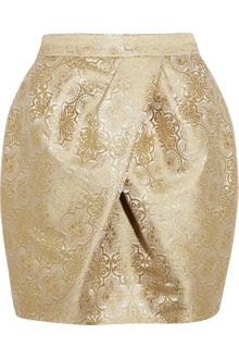 Vera Wang Brocade Mini Tulip Skirt - Lyst