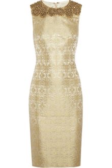 Vera Wang Embellished Brocade Sheath Dress - Lyst