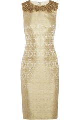 Vera Wang Embellished Brocade Sheath Dress