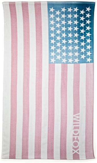 Wildfox Sun Bleach Flag Towel - Lyst