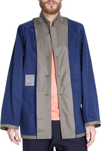 Yohji Yamamoto Oversized Button Front Reversible Jacket - Lyst