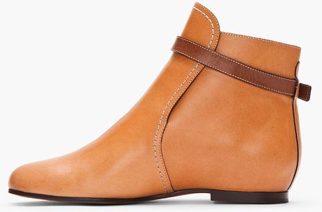 chloe boots tan