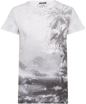 Balmain Palm Print Tshirt - Lyst