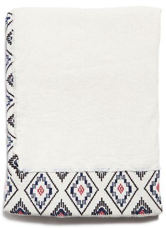 Zara Rustic Silk Embroidered Ethnic Scarf - Lyst