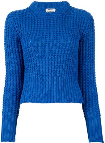 Acne Lia Solid Chunky Jumper - Lyst
