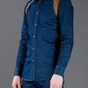 Alexander Mcqueen Buckle Detail Shirt in Blue for Men - Lyst