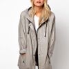 Asos Cocoon Parka in Gray (grey) - Lyst