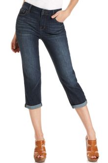 DKNY Soho Straightleg Cropped Chelsea Wash - Lyst