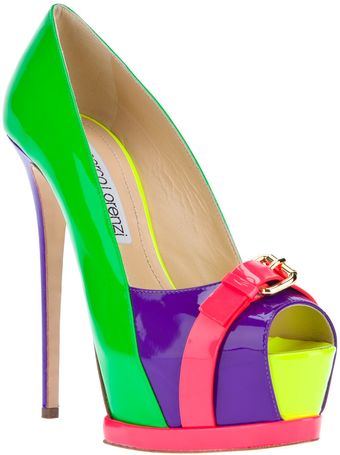 Gianmarco Lorenzi Platform Stiletto Pump - Lyst