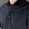 Gucci Printed Polo Shirt in Black for Men - Lyst