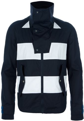 Moncler Gamme Bleu Striped Jacket - Lyst