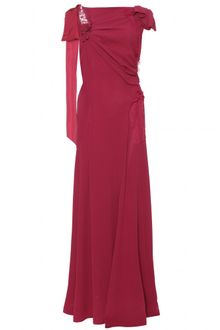 Nina Ricci Floorlength Draped Evening Gown - Lyst