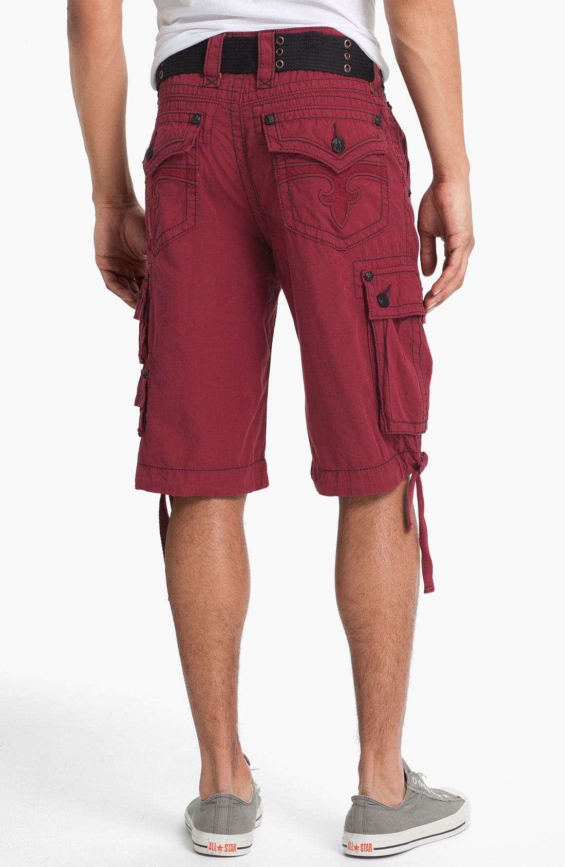 Rock Revival Cargo Shorts in Red for Men (color list having 1 item