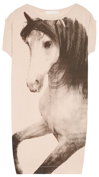 Stella McCartney Rawlings Horseprint Cottonjersey Dress - Lyst