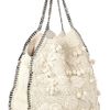 Stella Mccartney Falabella Large Crocheted Shoulder Bag in Beige (cream) - Lyst