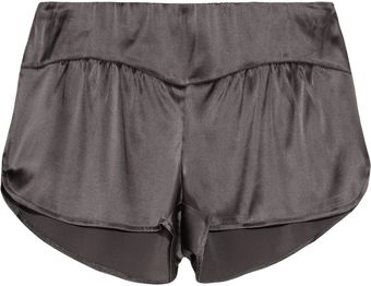 Top Secret Brief Affair Silk-Satin Shorts - Lyst