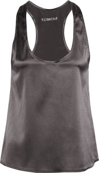Top Secret Swing Time Silk  Satin Top - Lyst