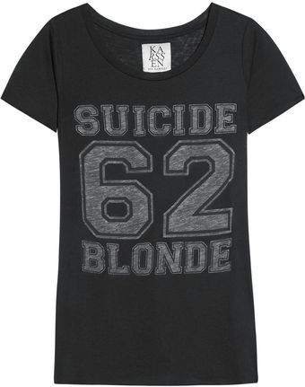 Zoe Karssen Cotton Blend T-Shirt - Lyst