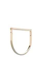 A.L.C. All Metal Thin Hand Cuff Bracelet in Brass