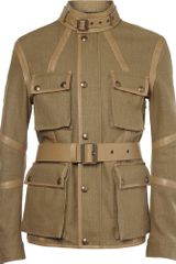 Belstaff Nottington Canvas and Leather Jacket
