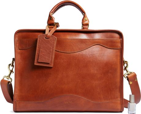 brooks brothers leather briefcase