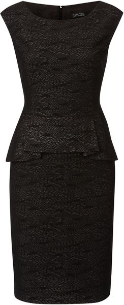 Episode Lace Peplum Dress - Lyst