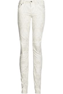 Helmut Lang Printed Midrise Skinny Jeans - Lyst