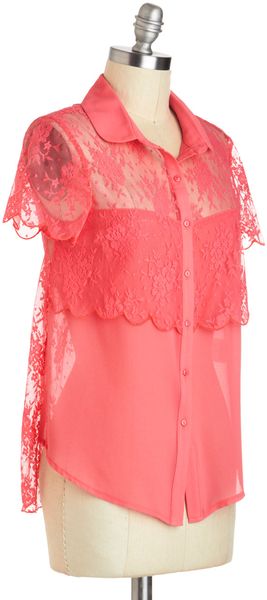 ModCloth Everyones Sweet Heart Top - Lyst