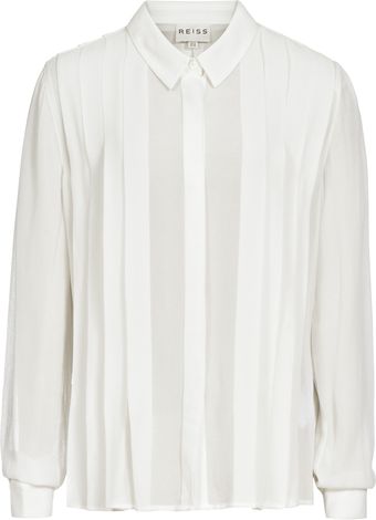 Reiss Pleated Shirt - Lyst