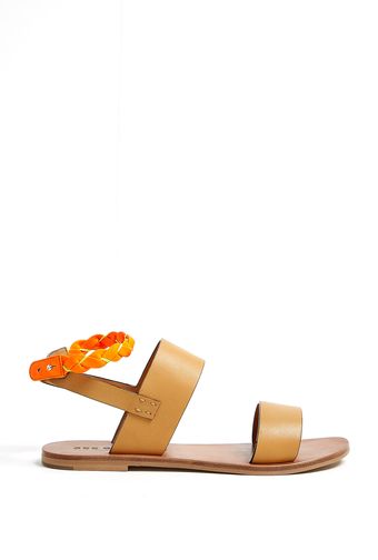 See By Chloé Fluoro Strap Flat Leather Sandal - Lyst