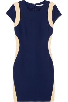 Diane Von Furstenberg Paneled Stretch Jersey Dress - Lyst