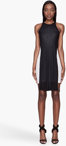 Gareth Pugh Black and White Layered Tabard Dress - Lyst