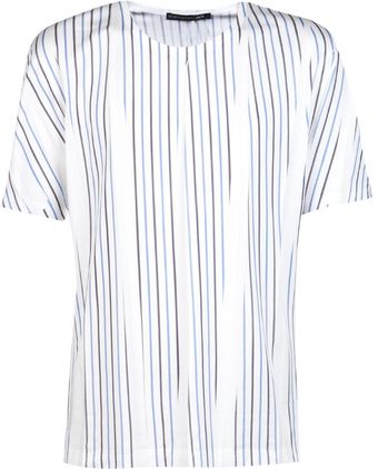 Issey Miyake Striped T-Shirt - Lyst