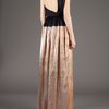 Maison Rabih Kayrouz Full Length BiColour Dress in Gold (copper) - Lyst