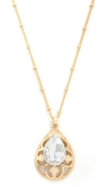 ModCloth Drop Of Dazzling Necklace - Lyst